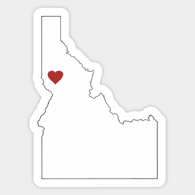 Idaho Loves Moscow/Lewiston/Orofino Sticker by MacGordonsEmporium